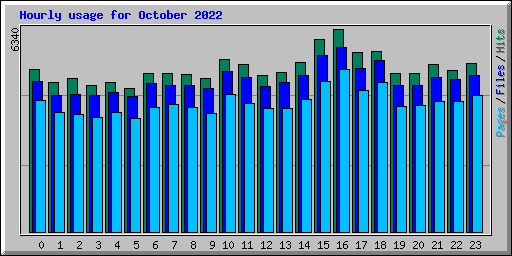Hourly usage for October 2022