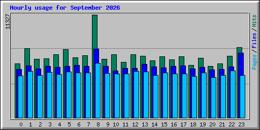 Hourly usage for September 2026