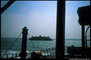 A Staten Island ferry from another Staten Island ferry